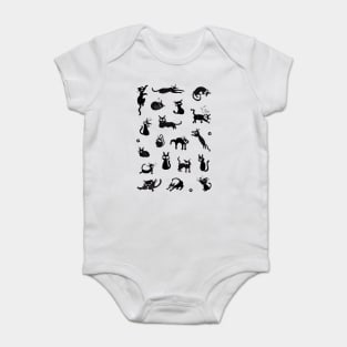 black Cat Baby Bodysuit